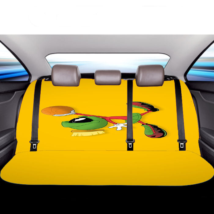 Yellow Marvin The Martian Basketball Car Back Rear Seat Covers