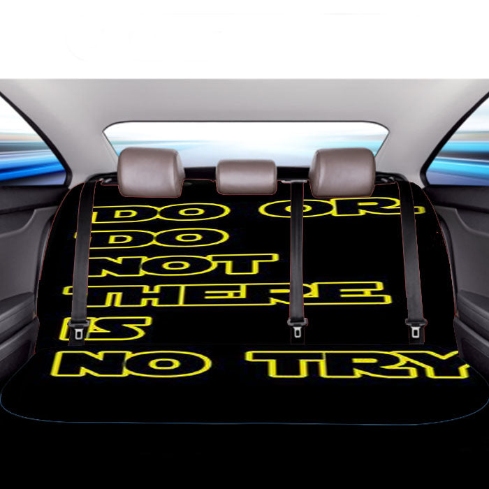 Yoda Quote Star Wars Car Back Rear Seat Covers