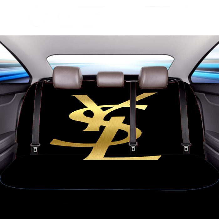 Yves Saint Laurent Ysl Black Gold Logo Car Back Rear Seat Covers