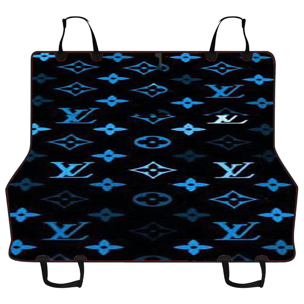 Blue Louis Vuitton Car Pet Seat Cover