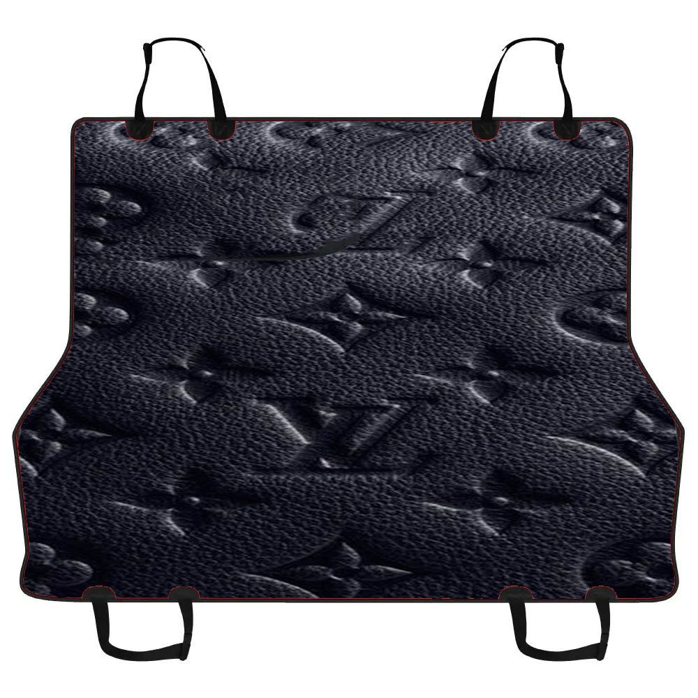 Louis Vuitton Black Print Car Pet Seat Cover