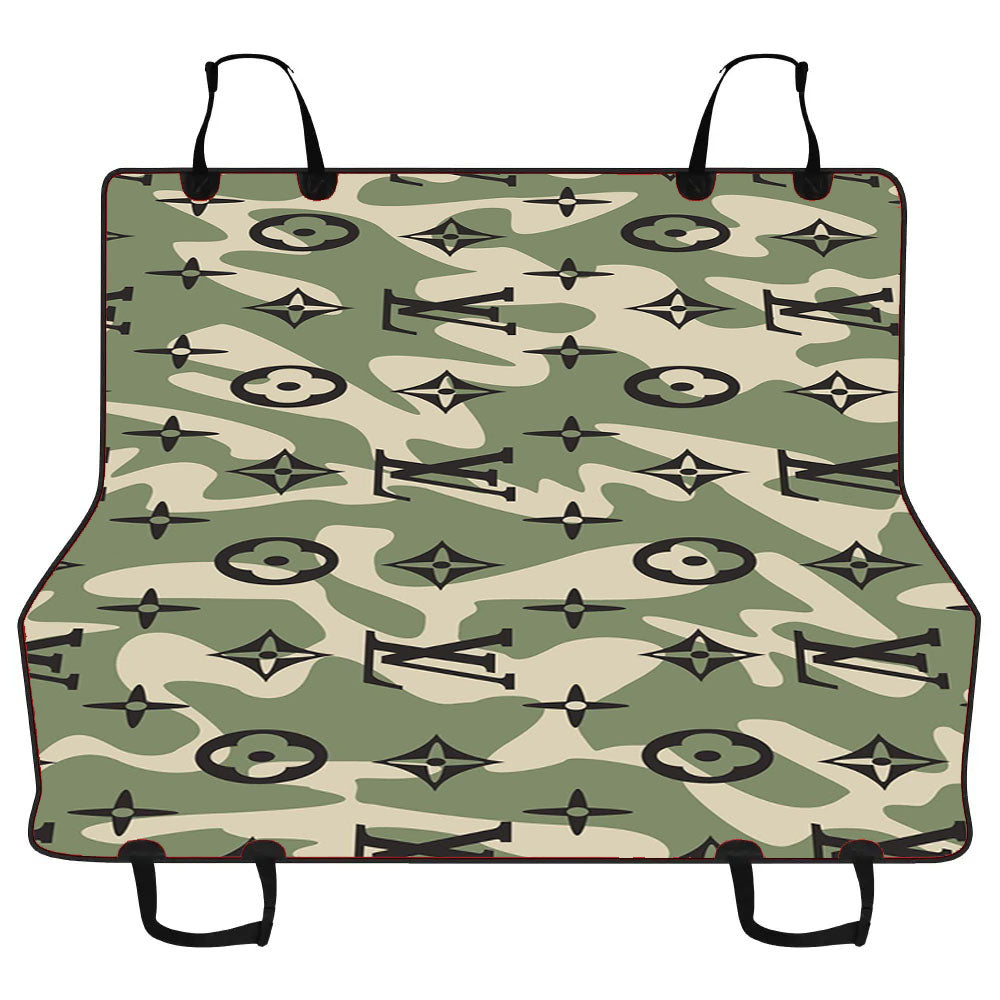 Louis Vuitton Camo Car Pet Seat Cover