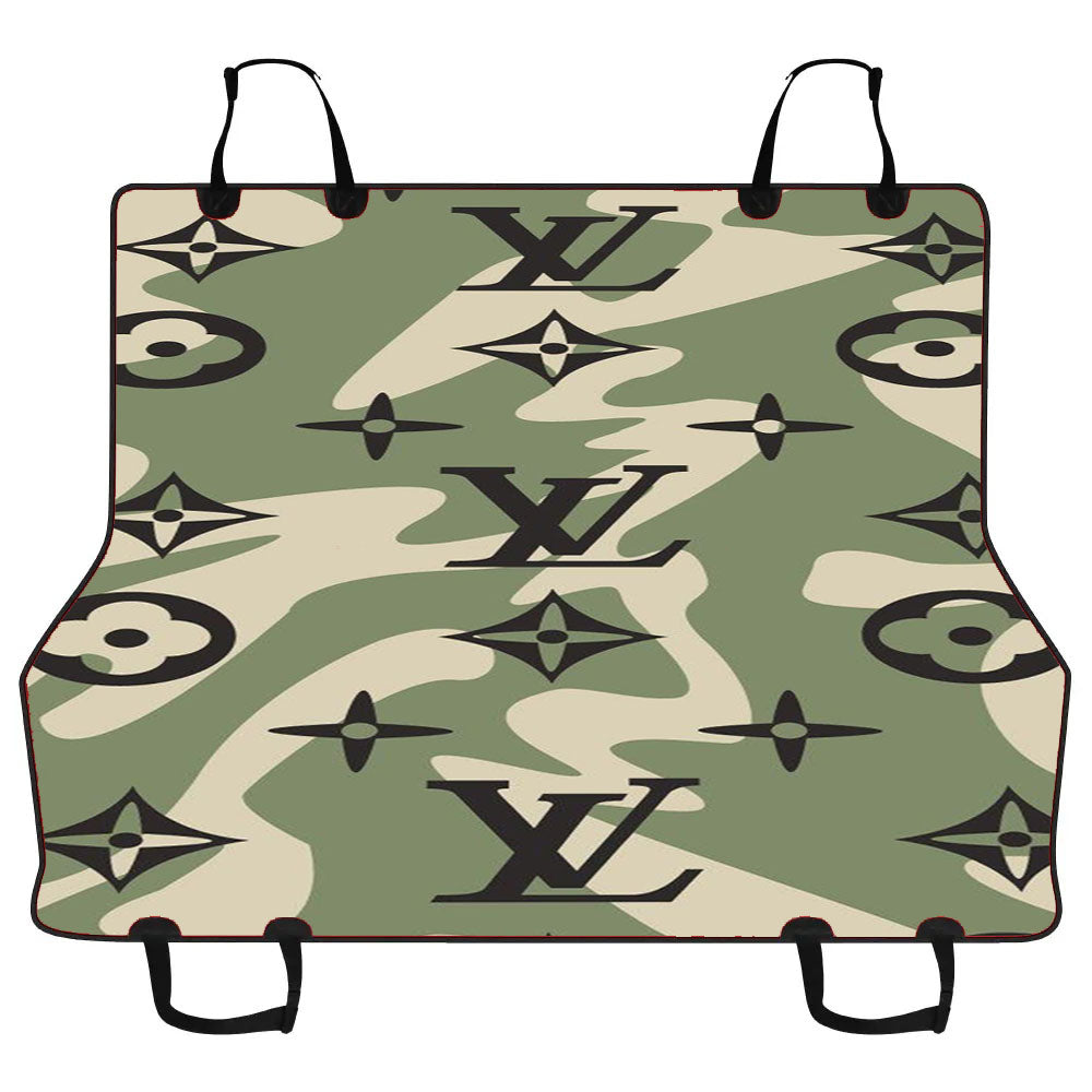Louis Vuitton Camo 2 Car Pet Seat Cover