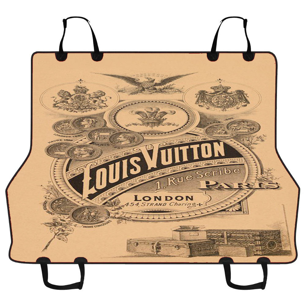Louis Vuitton London Paris Vintage Retro Car Pet Seat Cover