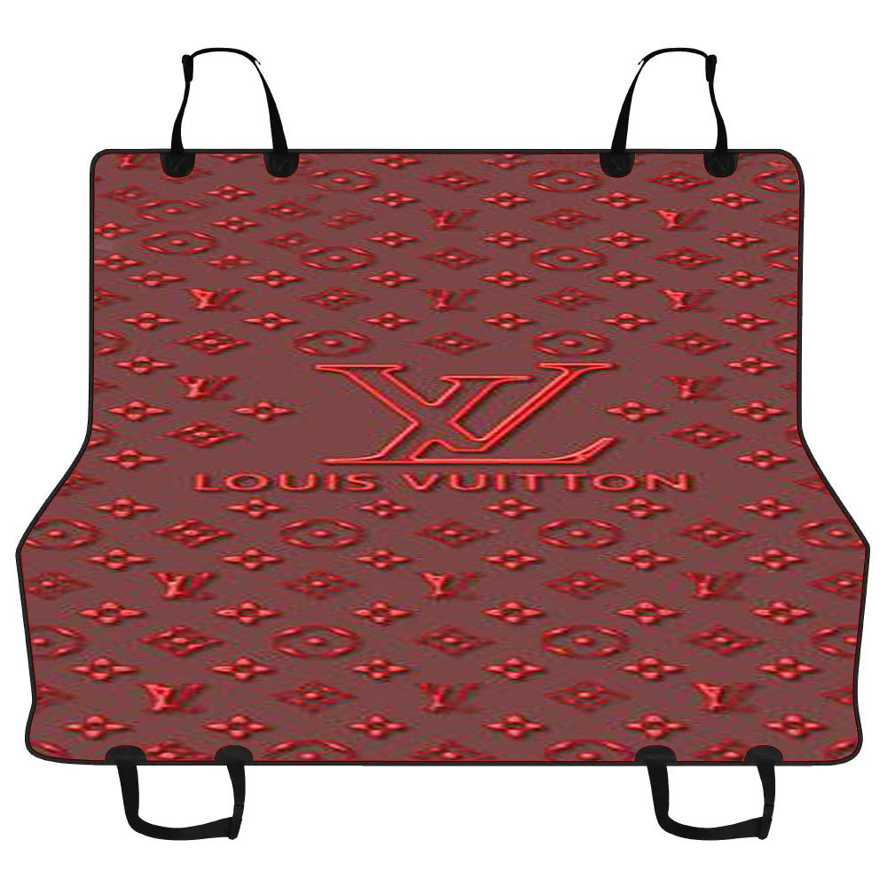 Louis Vuitton Maroon Car Pet Seat Cover