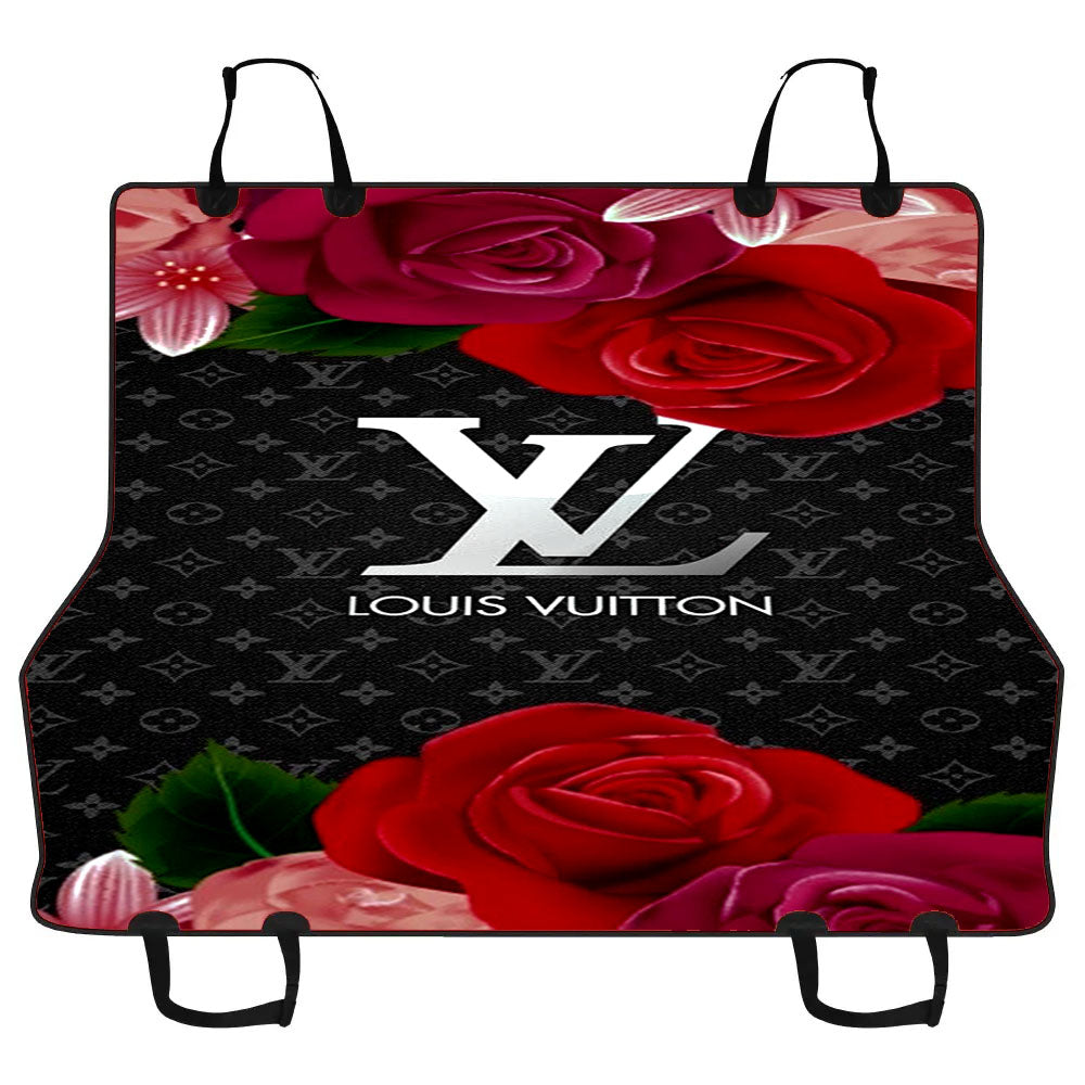 Louis Vuitton With Rose Car Pet Seat Cover