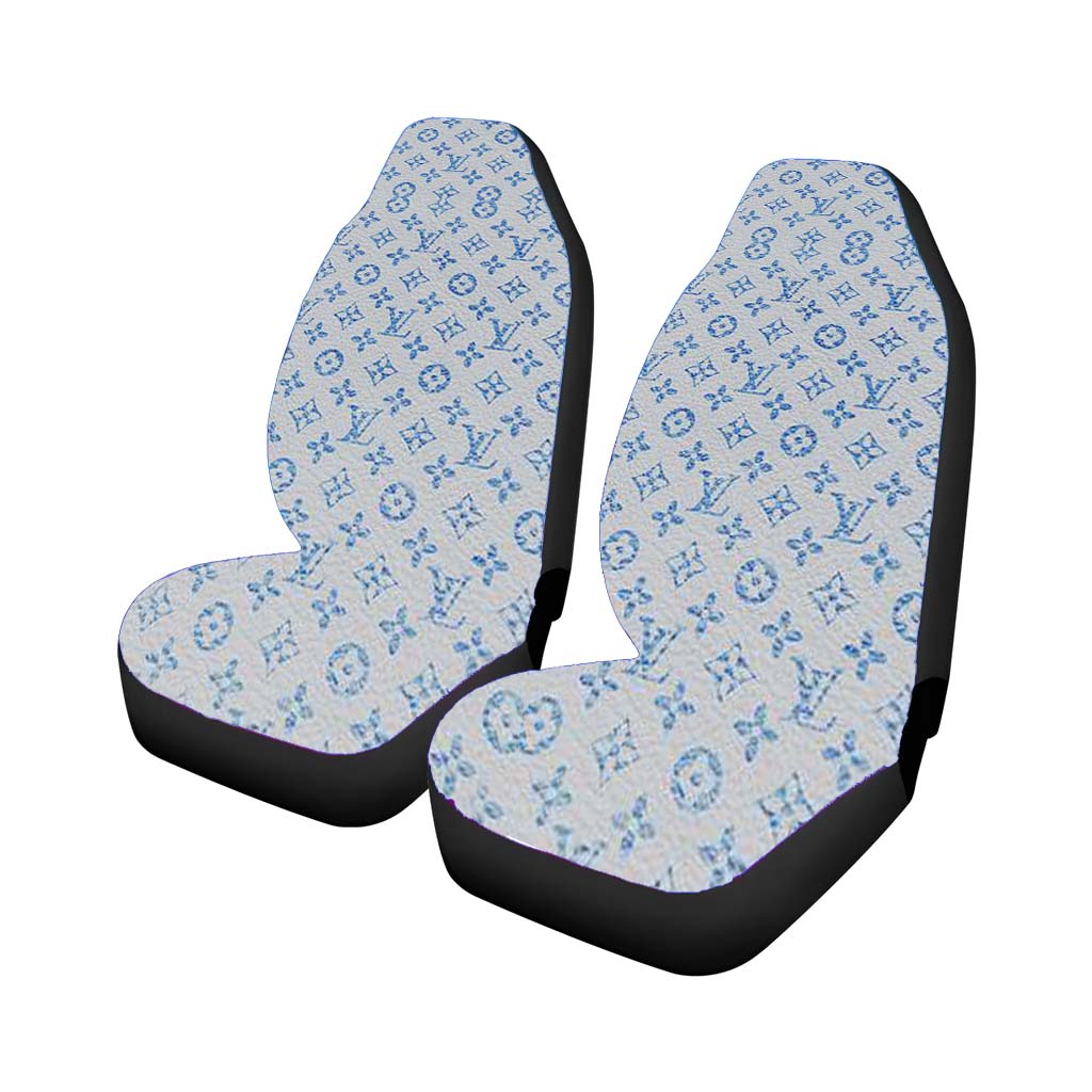 Texture Louis Vuitton Car Front Seat Covers