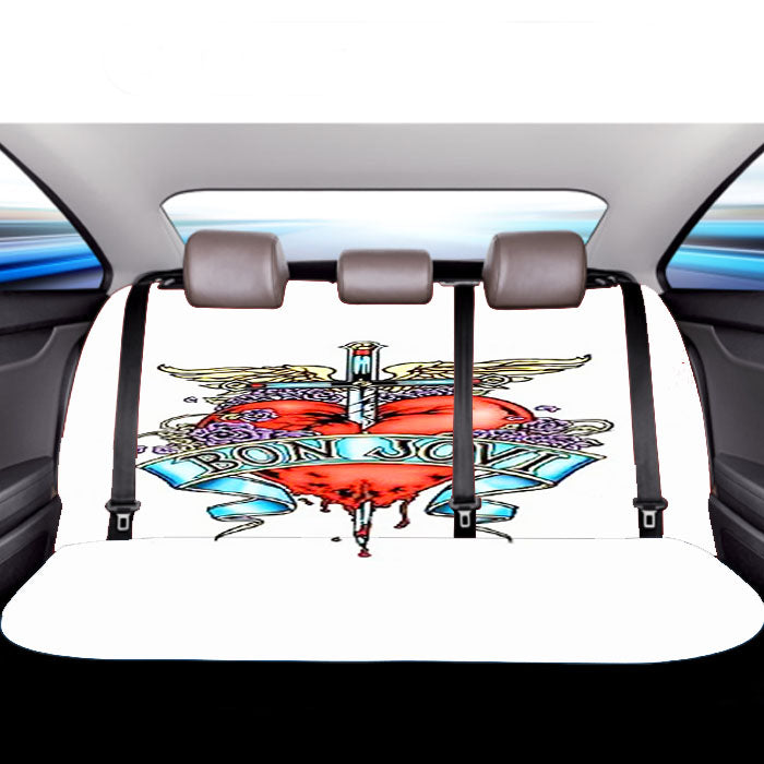 Bon Jovi Logo  Car Back Rear Seat Covers
