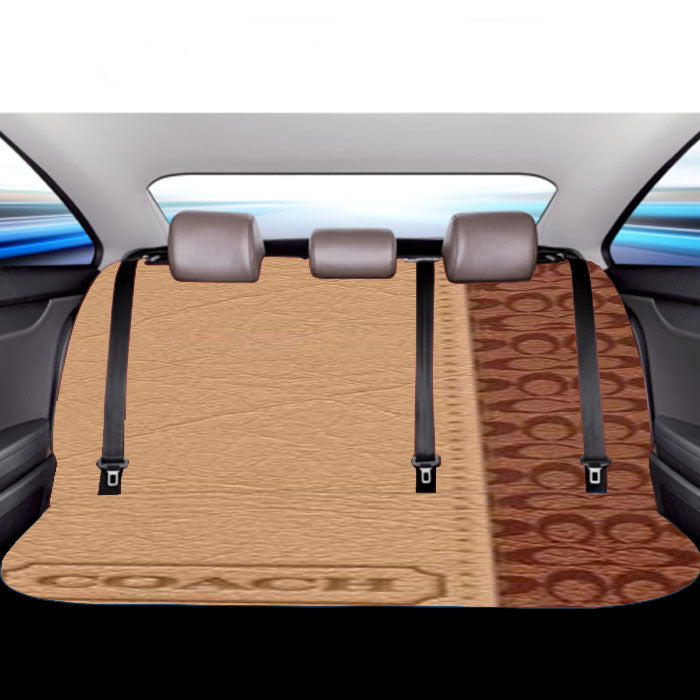 Coach Brown  Car Back Rear Seat Covers