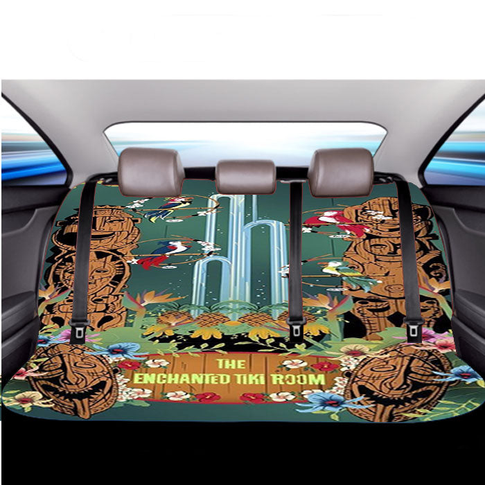 Disney Enchanted Tiki Room  Car Back Rear Seat Covers