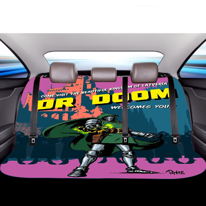Dr Doom Marvel  Car Back Rear Seat Covers