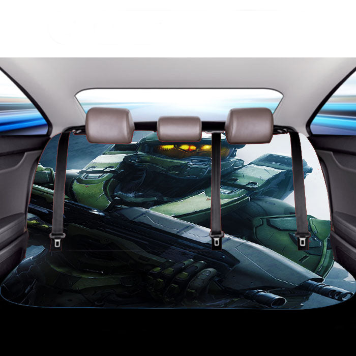 Halo 5 Guardians Master Chief  Car Back Rear Seat Covers