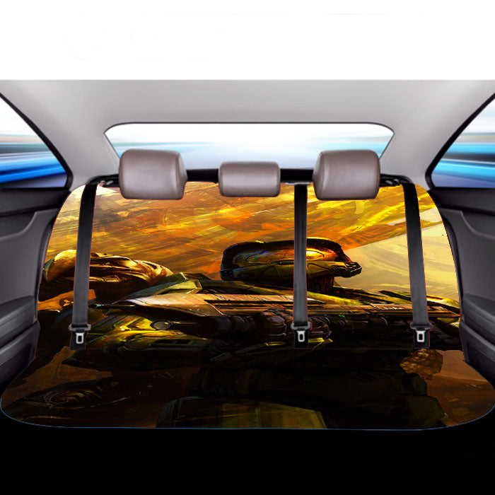 Halo Space Marine  Car Back Rear Seat Covers