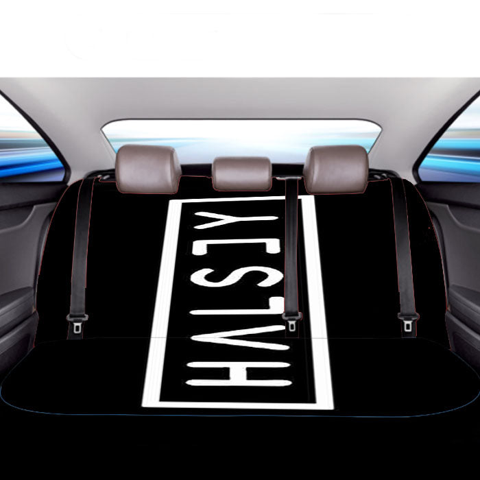 Halsey Logo  Car Back Rear Seat Covers
