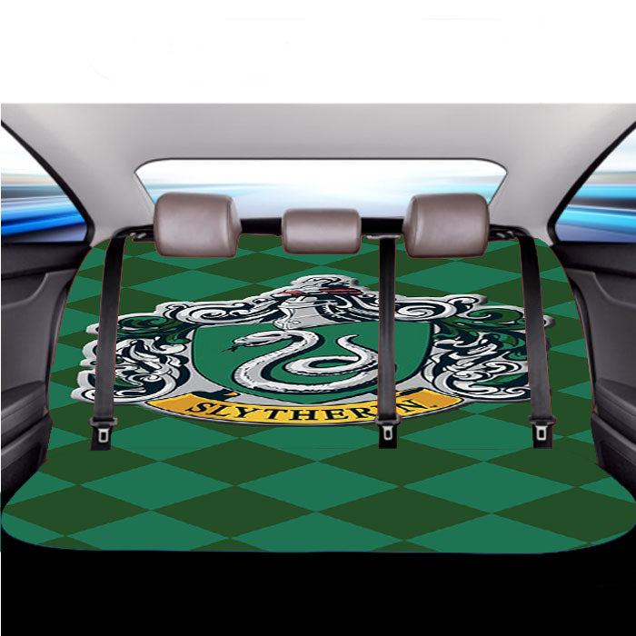 Hoghwart School - Slytherin  Car Back Rear Seat Covers