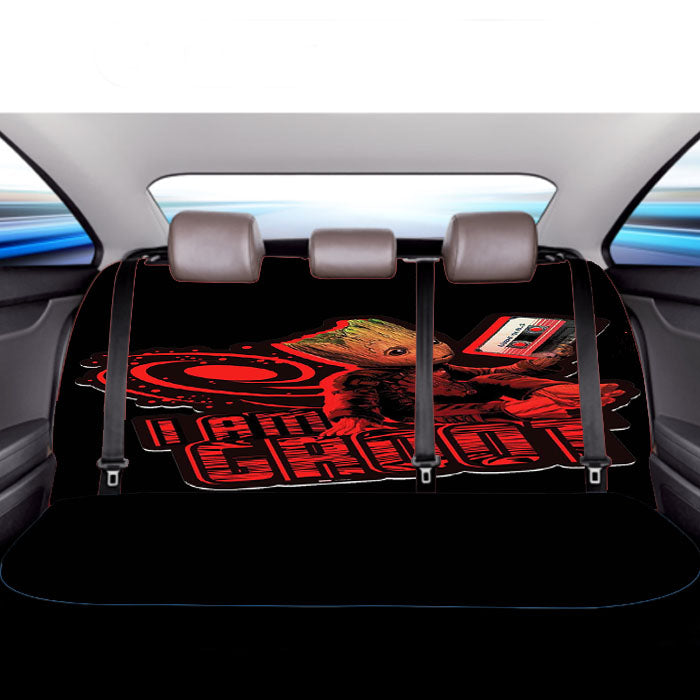 I Am Groot Art  Car Back Rear Seat Covers