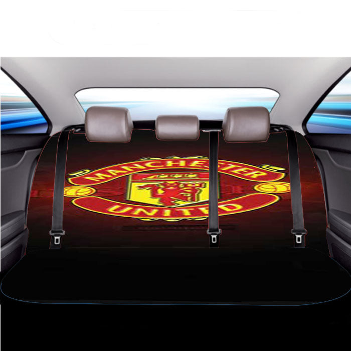 Manchester United Logo Red Fade  Car Back Rear Seat Covers