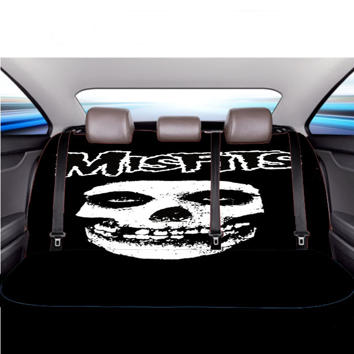 Misfits Face Bone  Car Back Rear Seat Covers