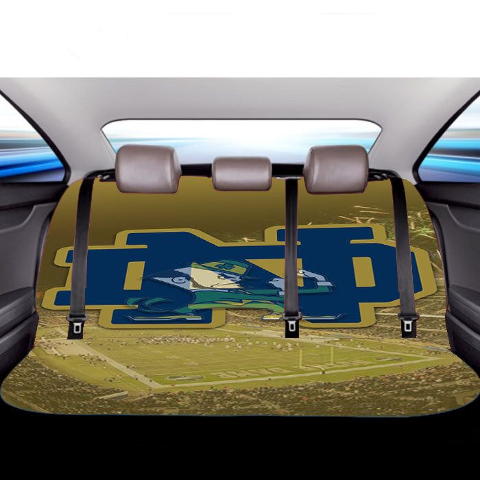 Notre Dame Logo Stadium  Car Back Rear Seat Covers