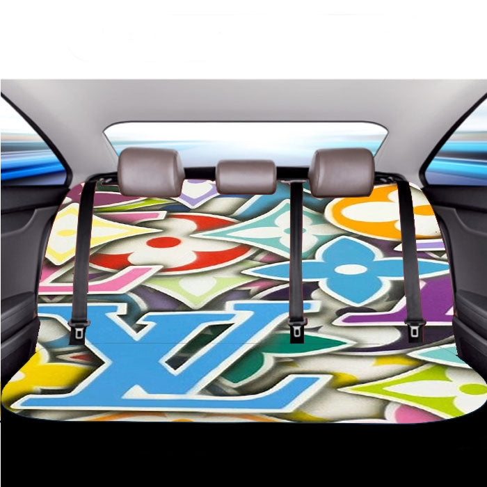 Pattern Takasi Murakami Lv Style  Car Back Rear Seat Covers
