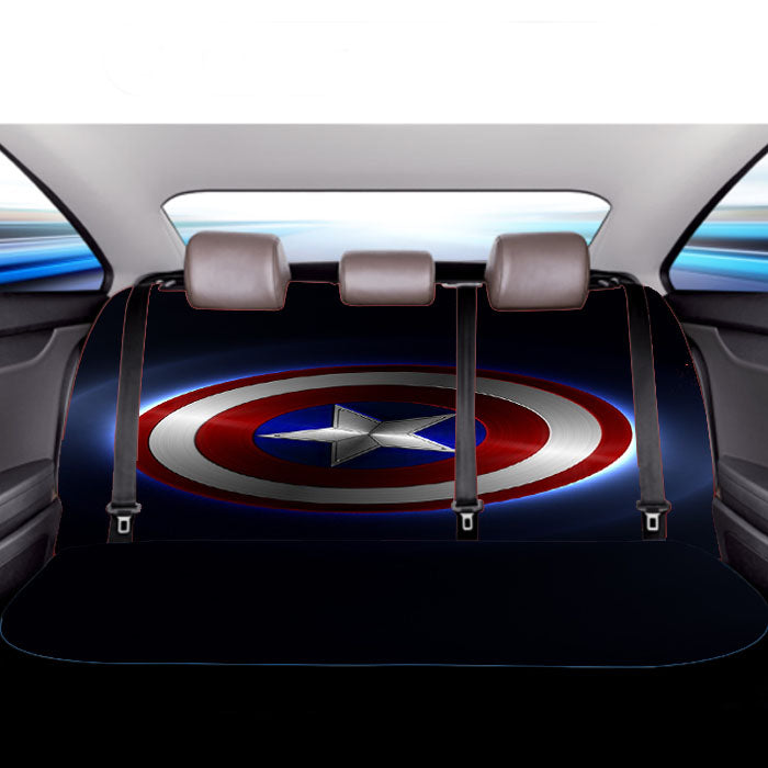 Shield Captain America  Car Back Rear Seat Covers