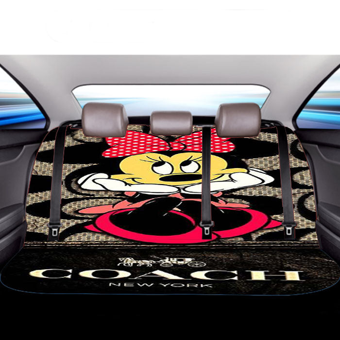 Sweet Coach Minnie Mouse Cool  Car Back Rear Seat Covers