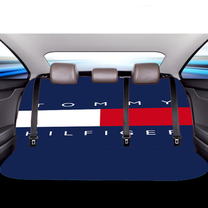 Tommy Hilfiger Logo  Car Back Rear Seat Covers