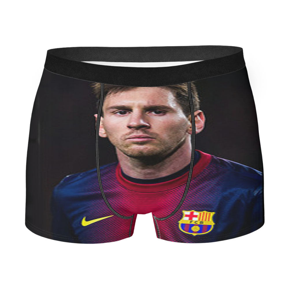 Lionel Messi Look On You Men'S Boxer Briefs