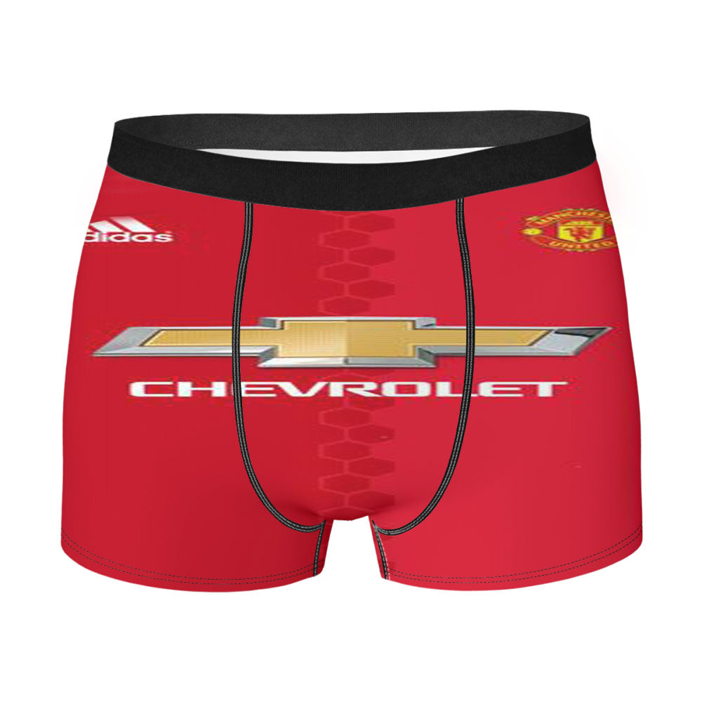 Manchester United Jersey Men'S Boxer Briefs