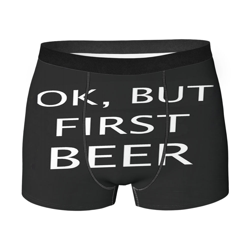 Ok But First Beer Men'S Boxer Briefs