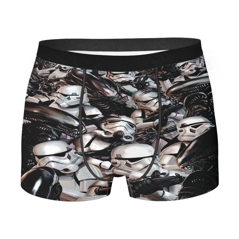 Stormtroopers Vesrus Aliens Men'S Boxer Briefs
