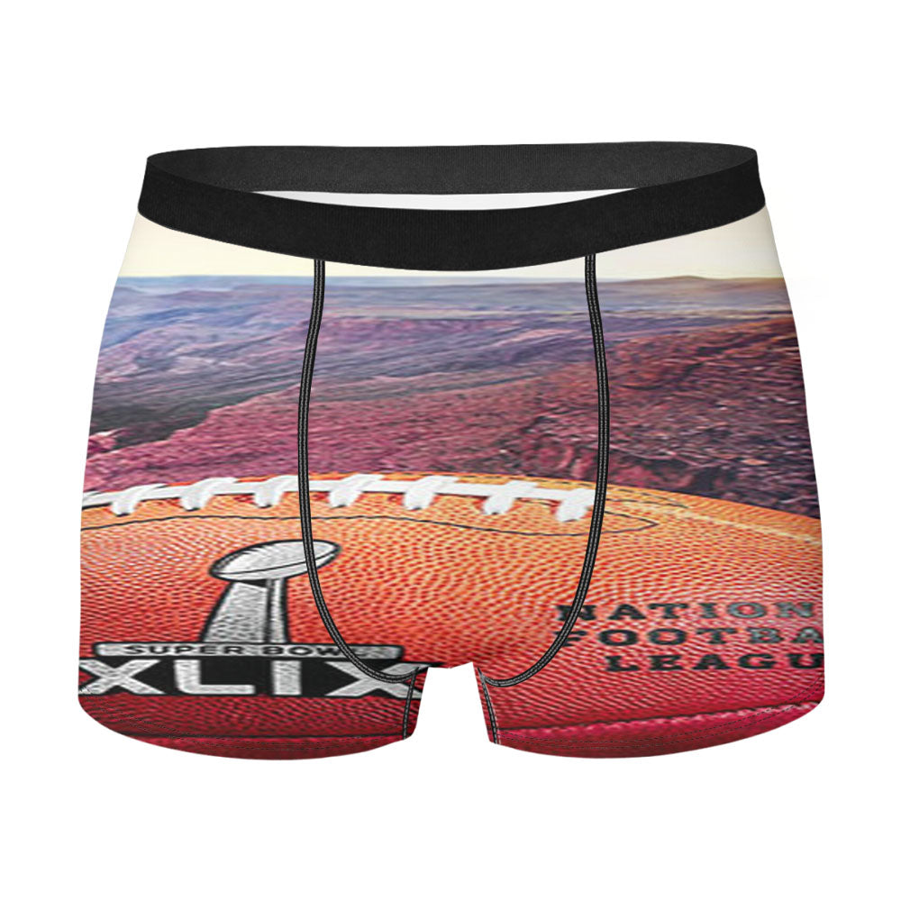 Super Bowl Xlix Football Men'S Boxer Briefs