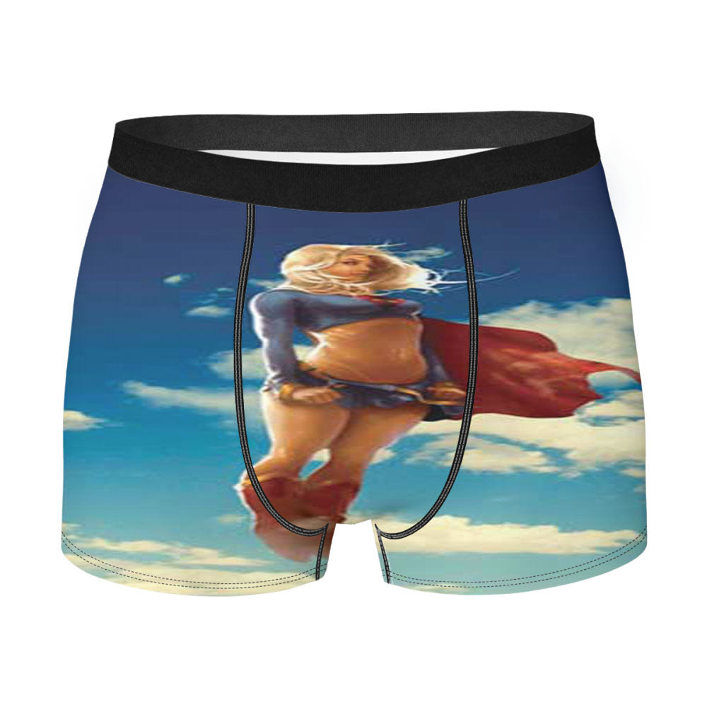 Supergirl Clouds Men'S Boxer Briefs