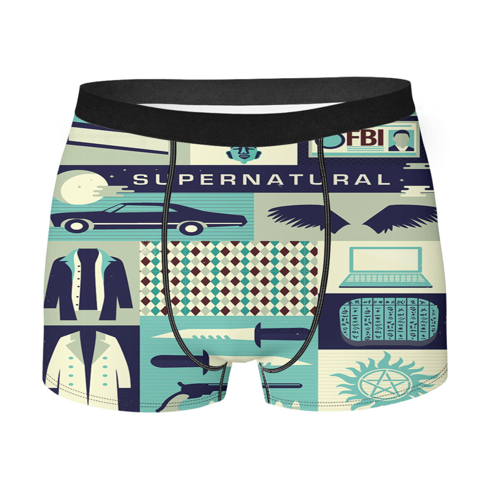 Supernatural Collage Art Men'S Boxer Briefs