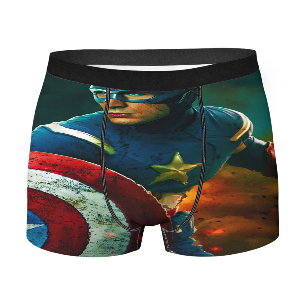 The Avengers Captain America Guard Men'S Boxer Briefs