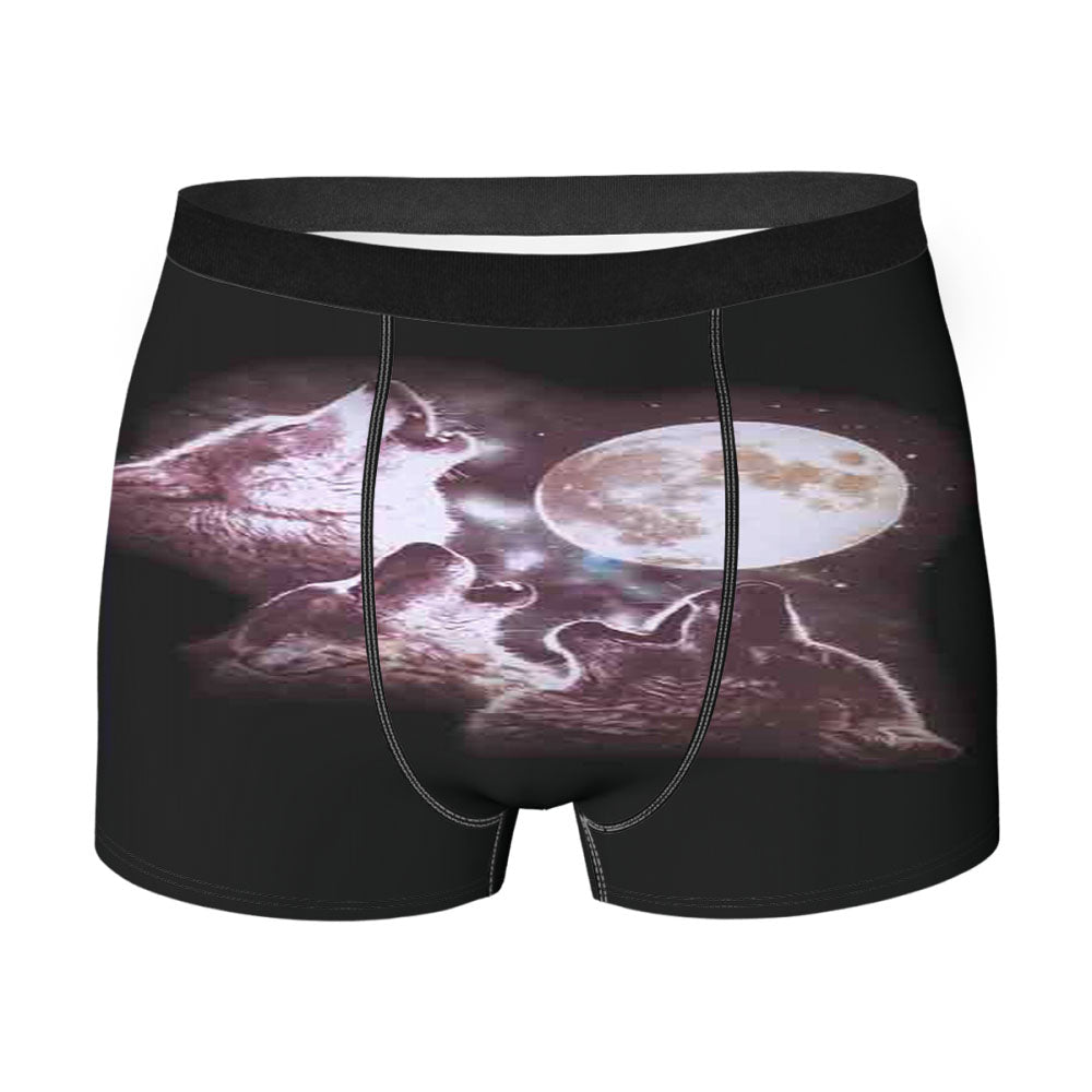 3 Wolves Men'S Boxer Briefs
