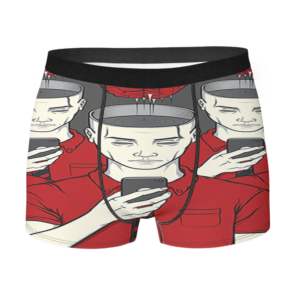 A Man With Gadget Men'S Boxer Briefs