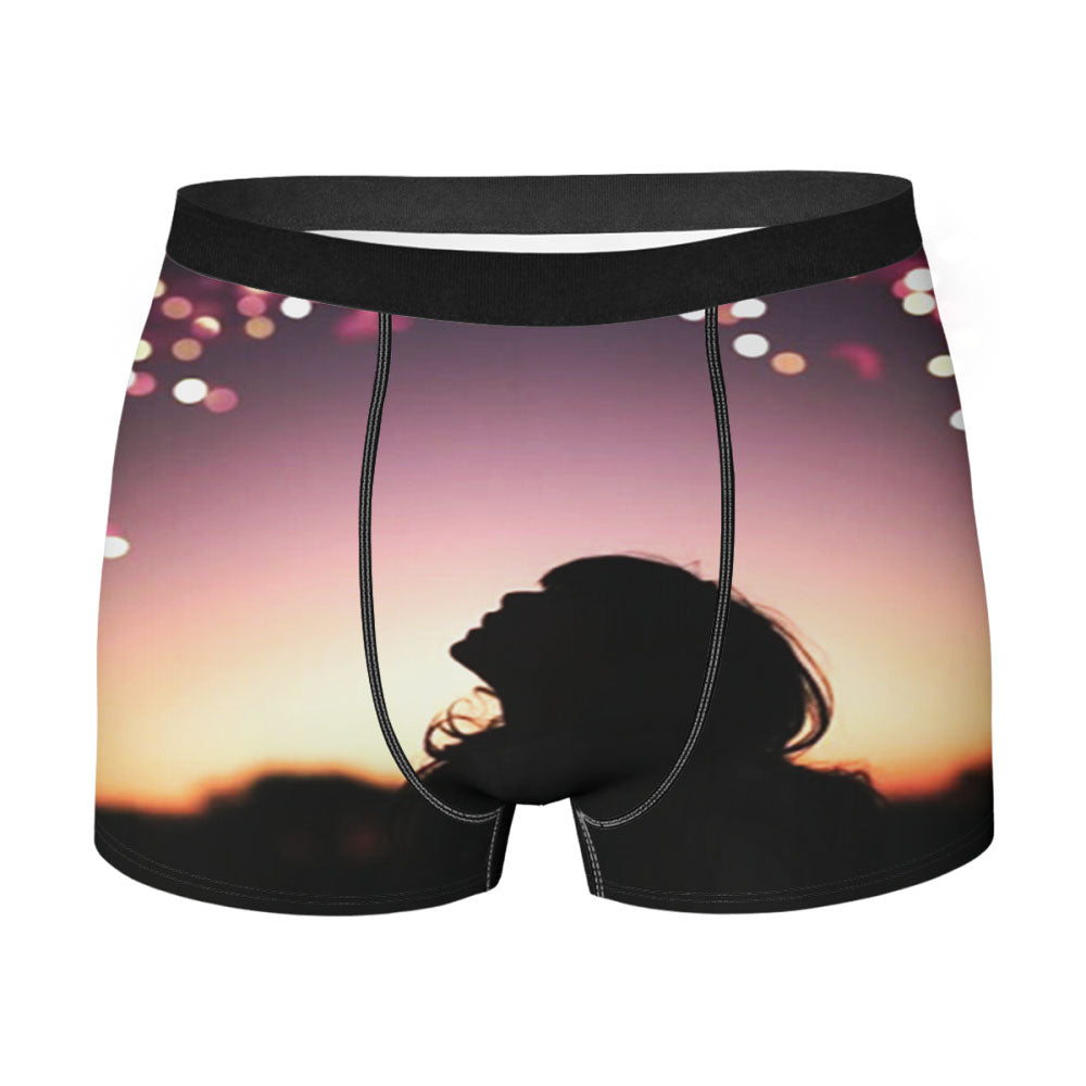 A Person Looking Up Men'S Boxer Briefs