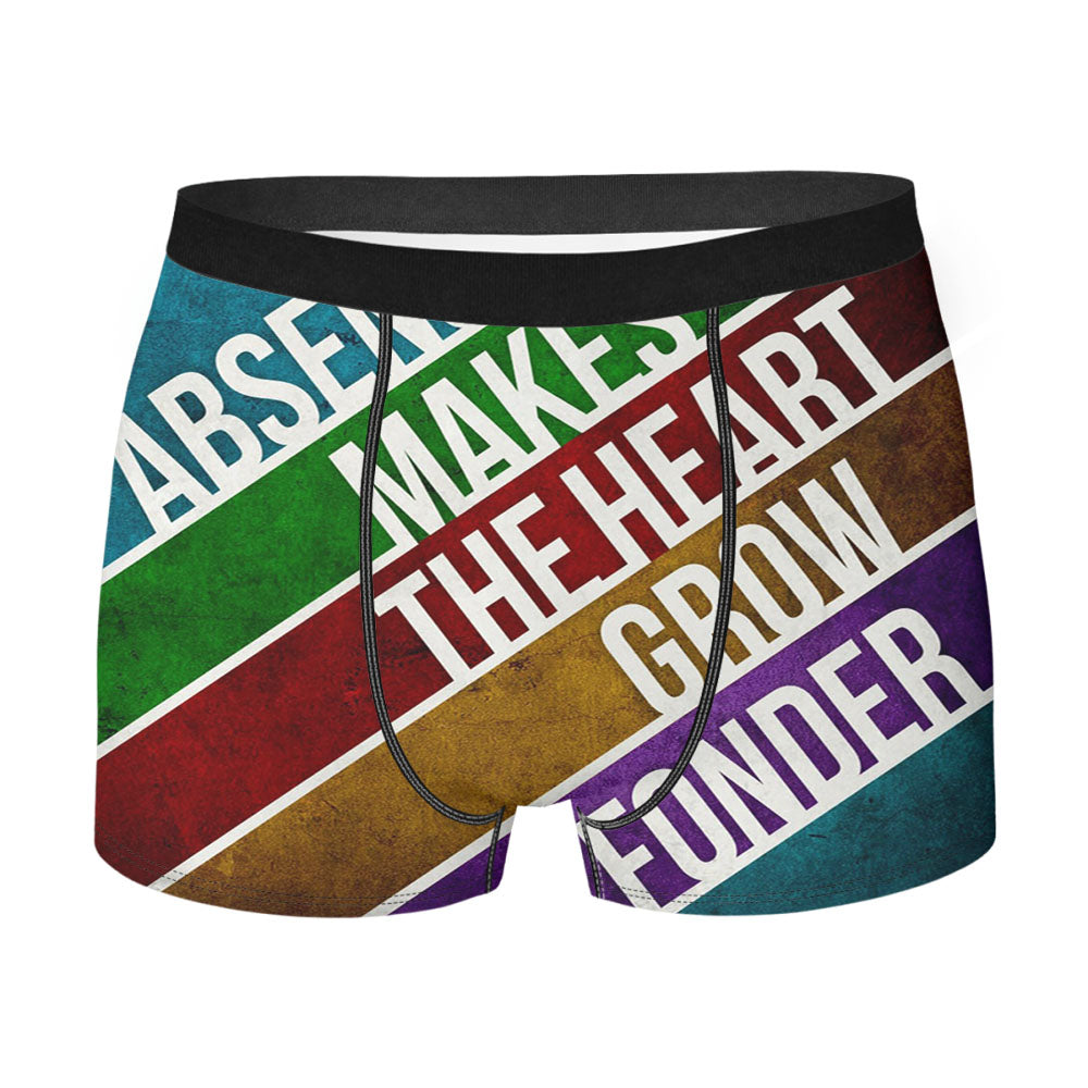 Absence Makes The Heart Grow Fonder Men'S Boxer Briefs