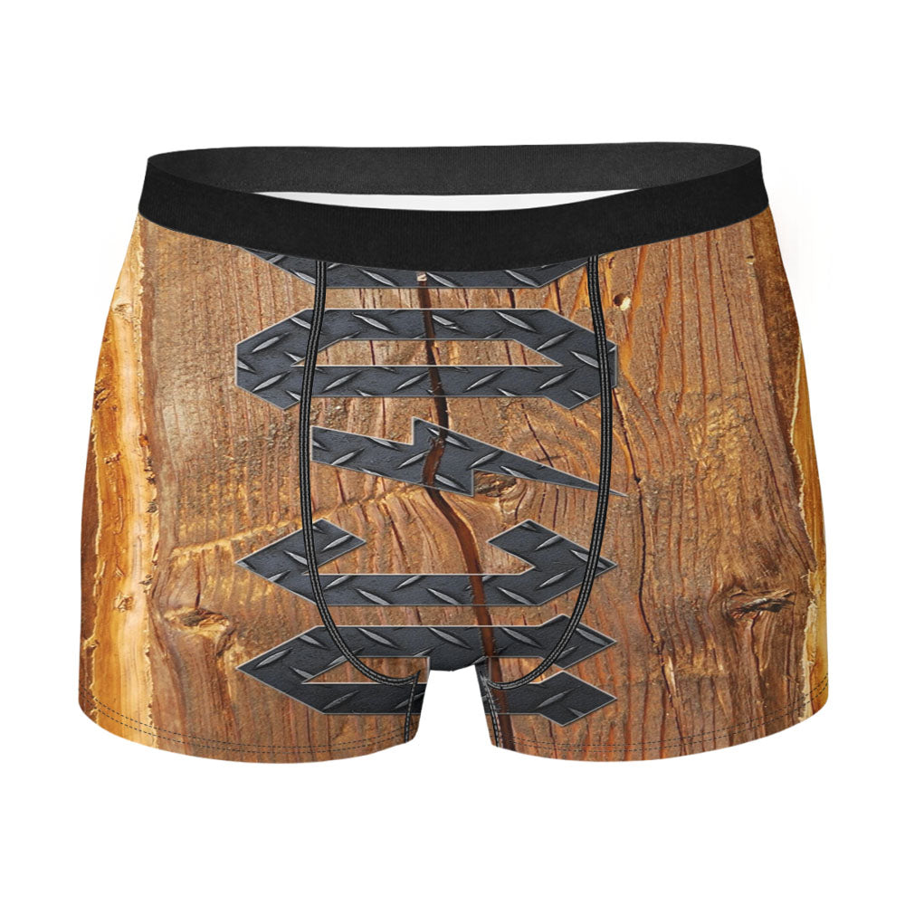 Acdc Gold Men'S Boxer Briefs