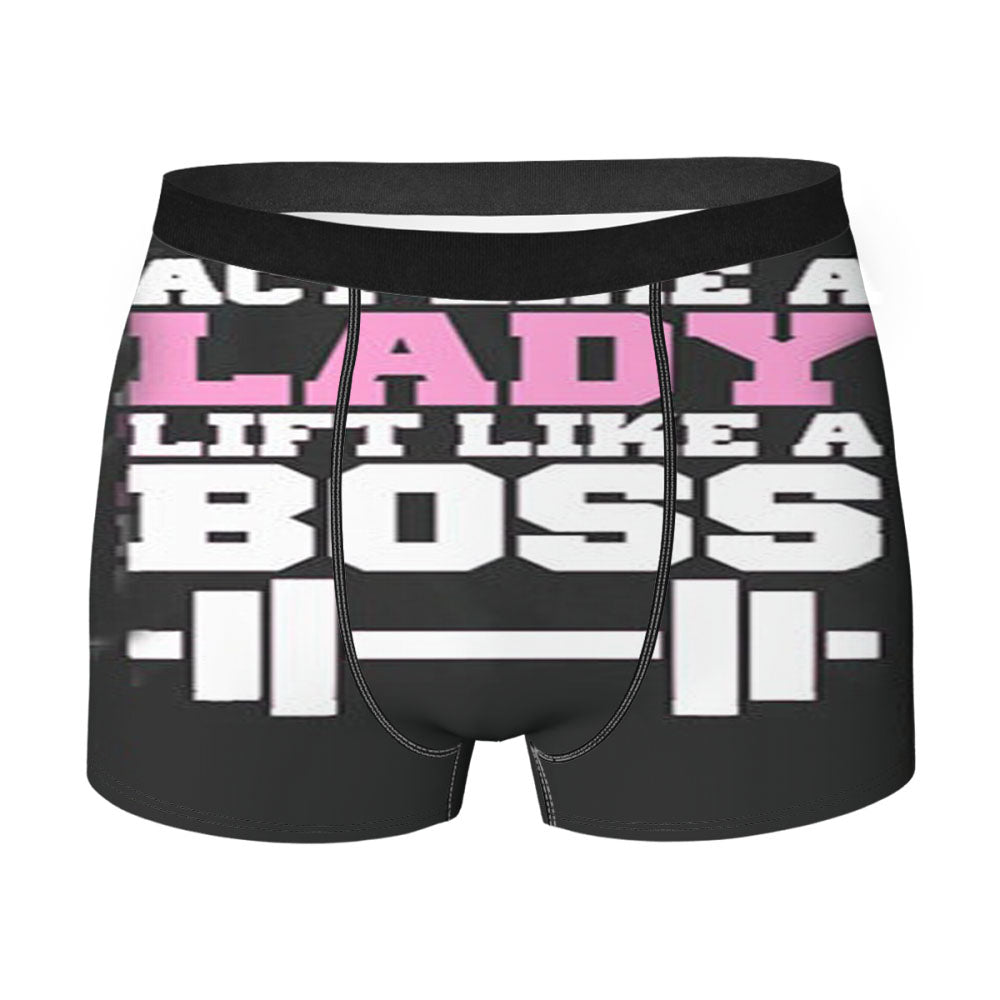 Act Like A Lady Lift Like A Boss Men'S Boxer Briefs