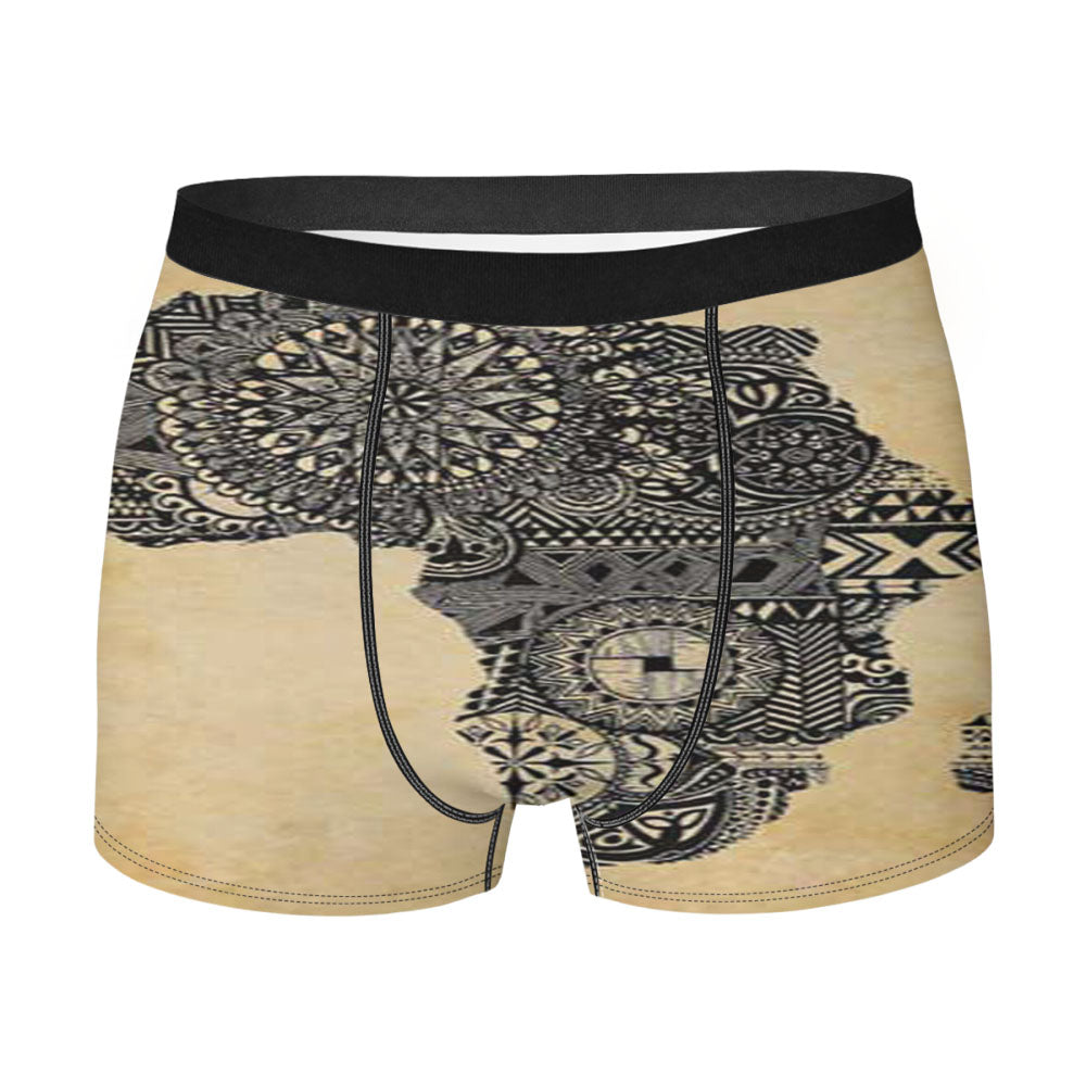 Africa Parchment Men'S Boxer Briefs