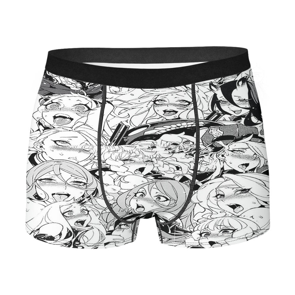 Ahegao Pervert Girls Manga Men'S Boxer Briefs