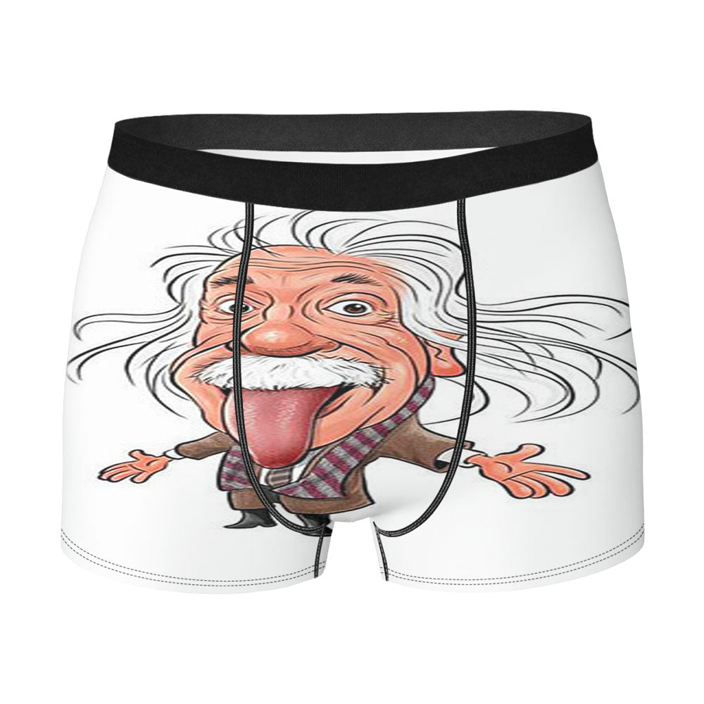 Albert Einstein Tongue Caricature Men'S Boxer Briefs