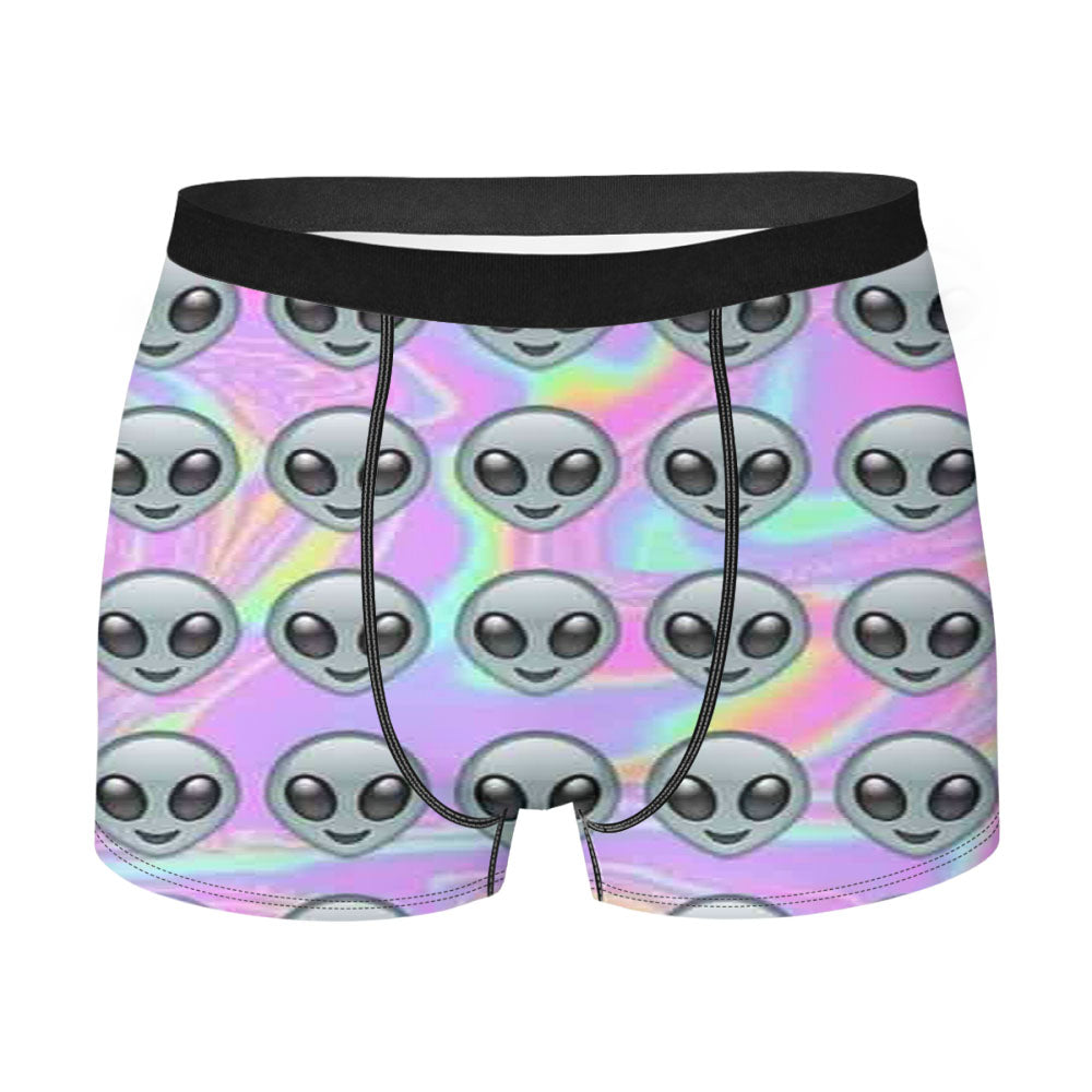 Alien Emoji Smile Men'S Boxer Briefs