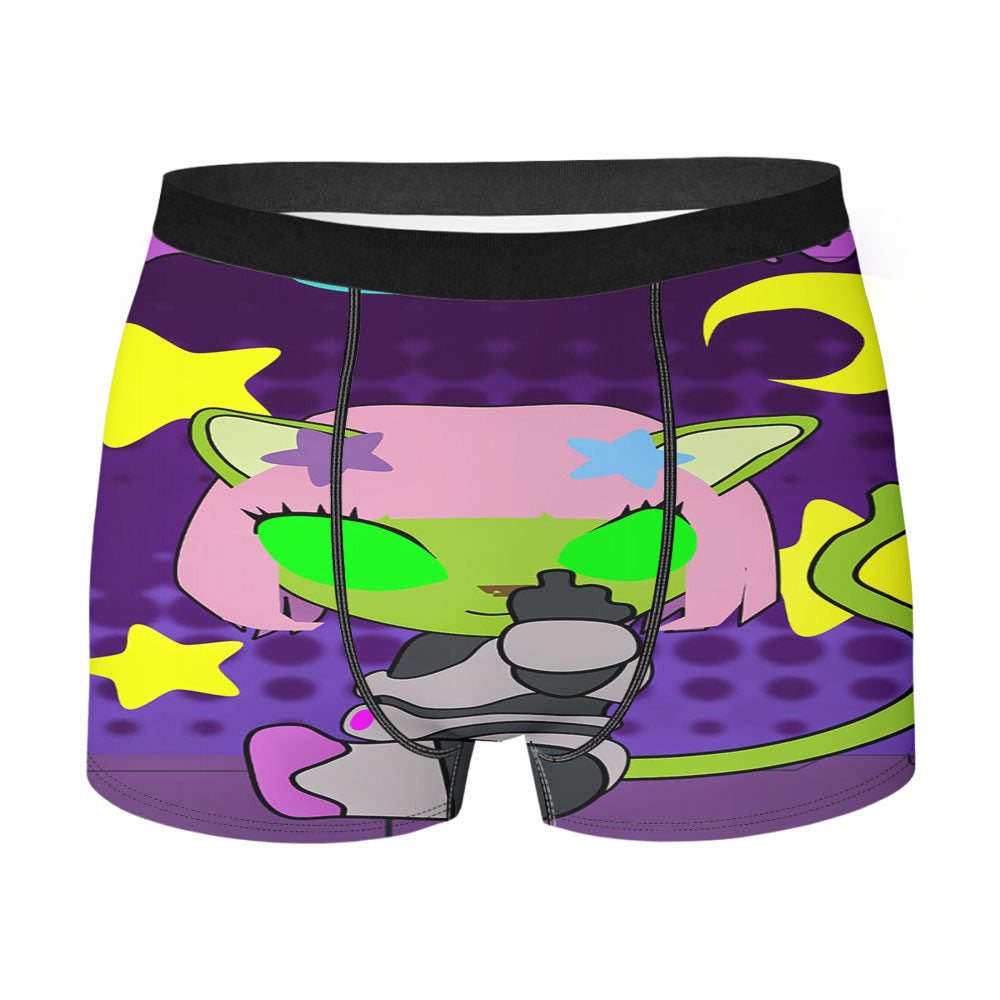Alien Neko Men'S Boxer Briefs