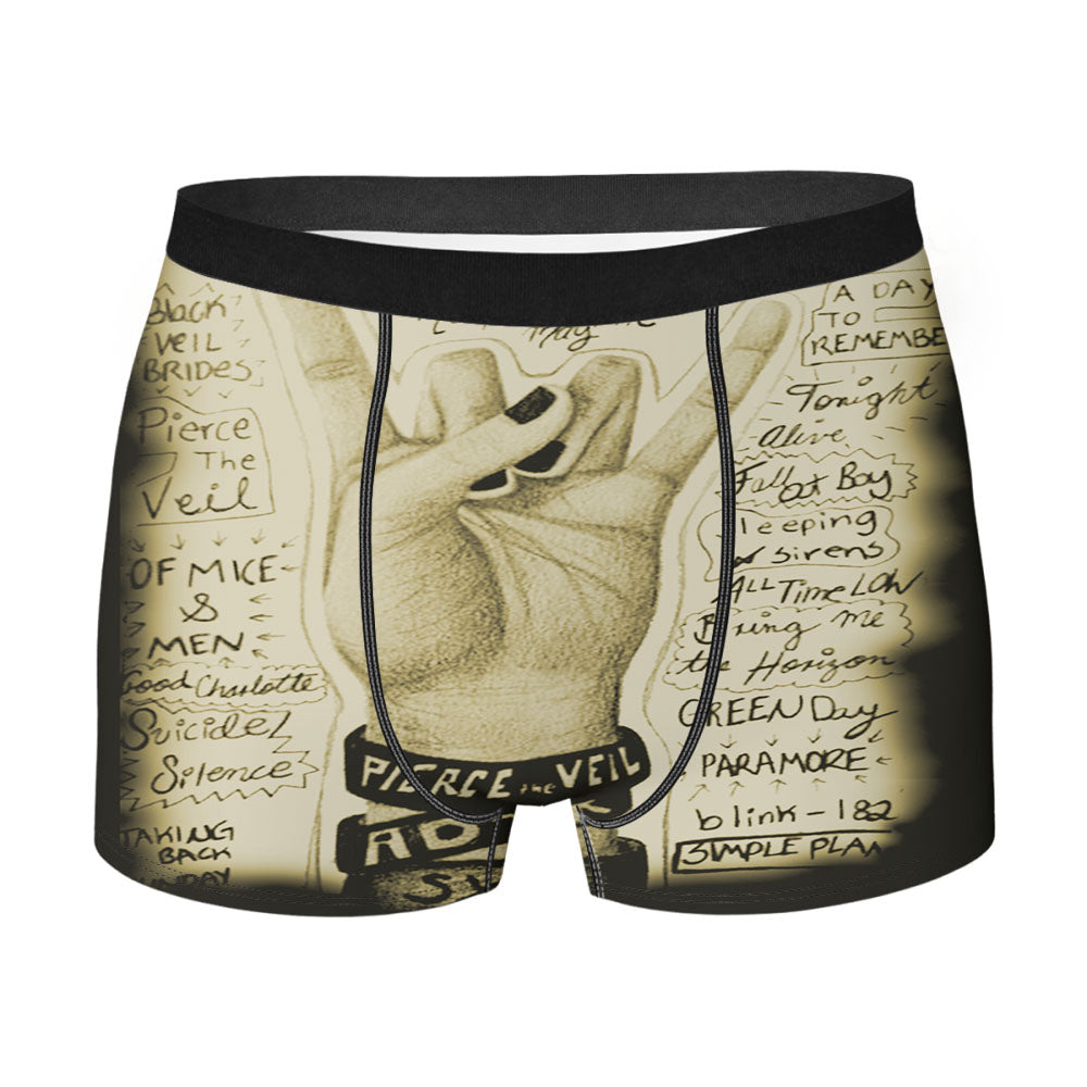 Alive For Music Men'S Boxer Briefs