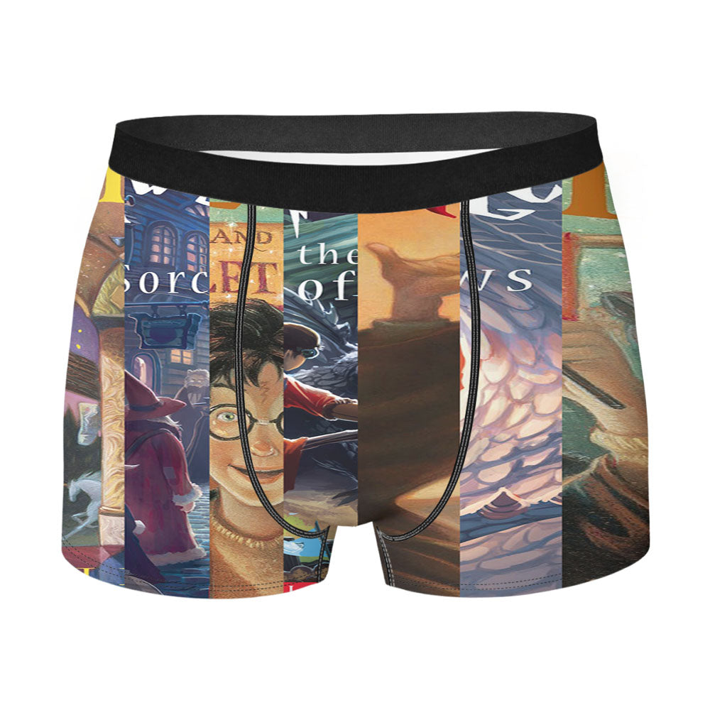 All 7 Books Harry Potter Men'S Boxer Briefs
