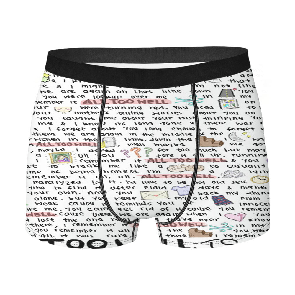 All Too Well Lyric Cover Men'S Boxer Briefs