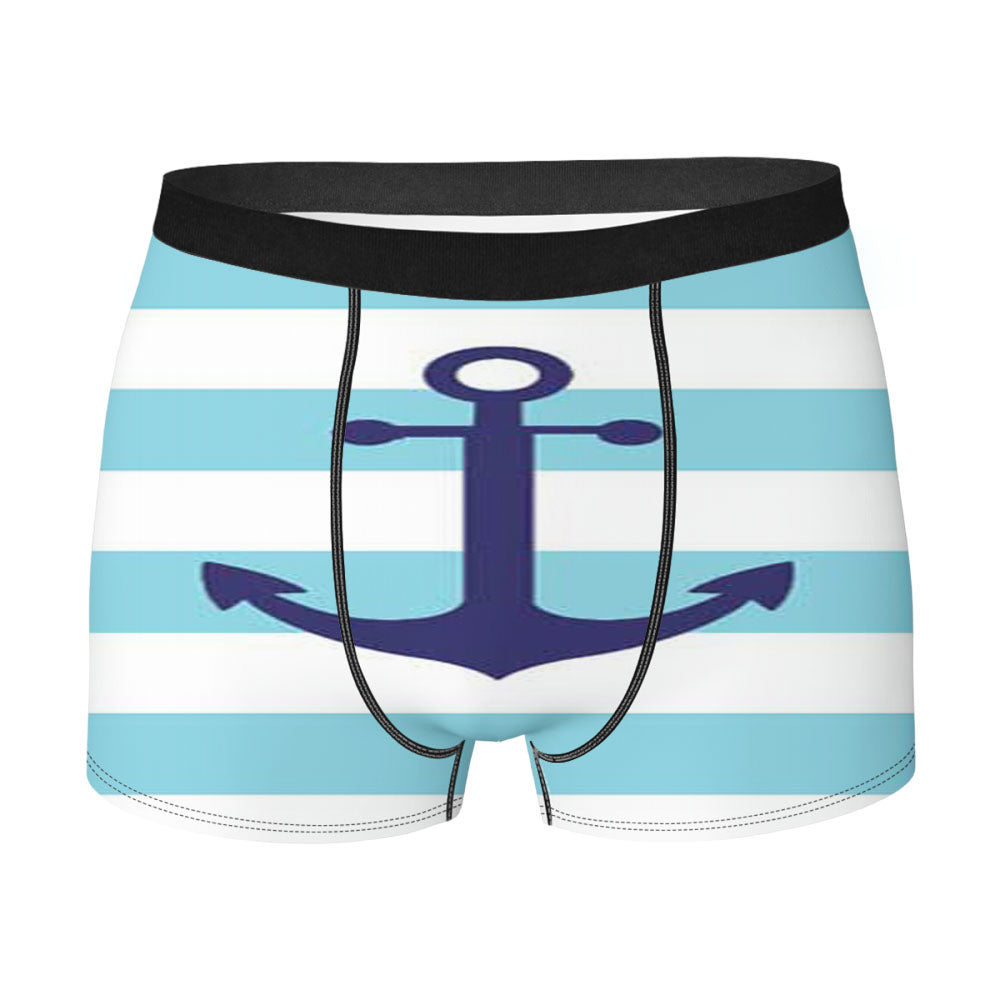 Anchor Big Stripes Men'S Boxer Briefs